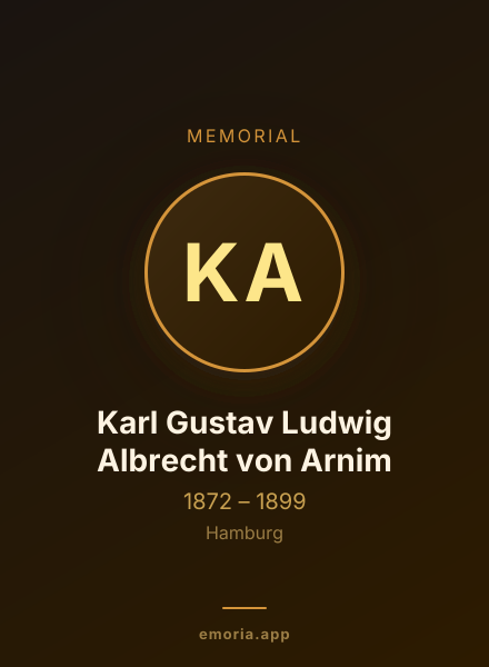 Memorial portrait of Karl Gustav Ludwig Albrecht von Arnim