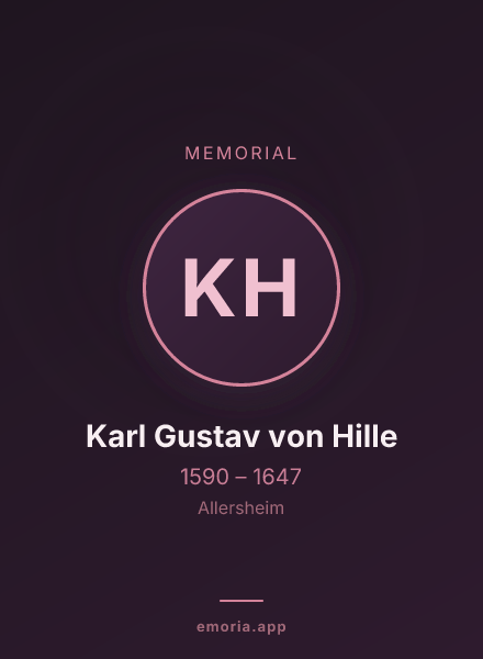 Memorial portrait of Karl Gustav von Hille