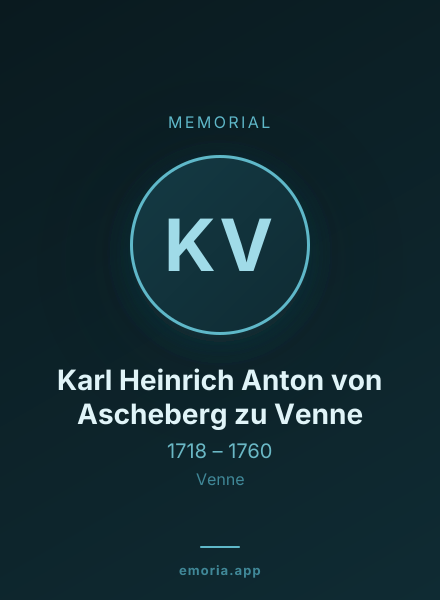 Memorial portrait of Karl Heinrich Anton von Ascheberg zu Venne