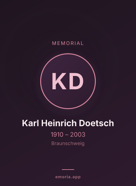 Memorial portrait of Karl Heinrich Doetsch