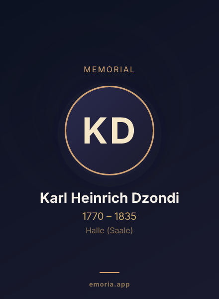 Memorial portrait of Karl Heinrich Dzondi