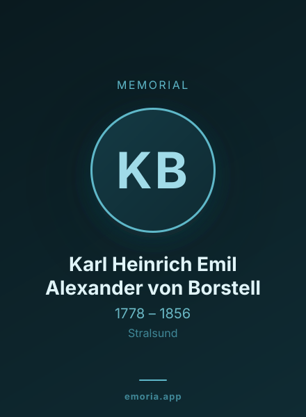 Memorial portrait of Karl Heinrich Emil Alexander von Borstell
