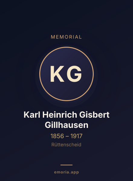 Memorial portrait of Karl Heinrich Gisbert Gillhausen
