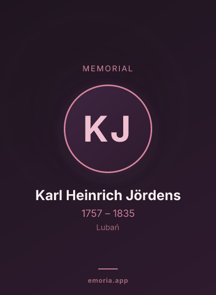 Memorial portrait of Karl Heinrich Jördens