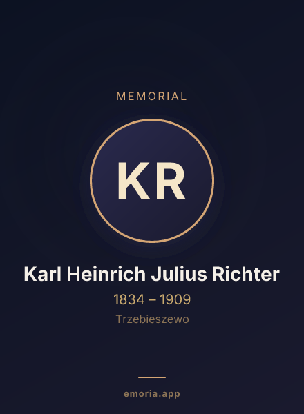 Memorial portrait of Karl Heinrich Julius Richter