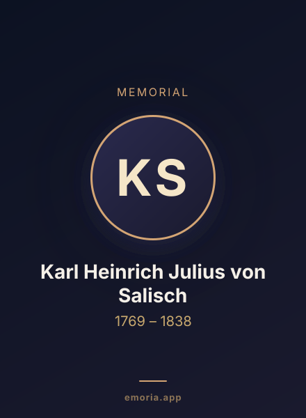 Memorial portrait of Karl Heinrich Julius von Salisch