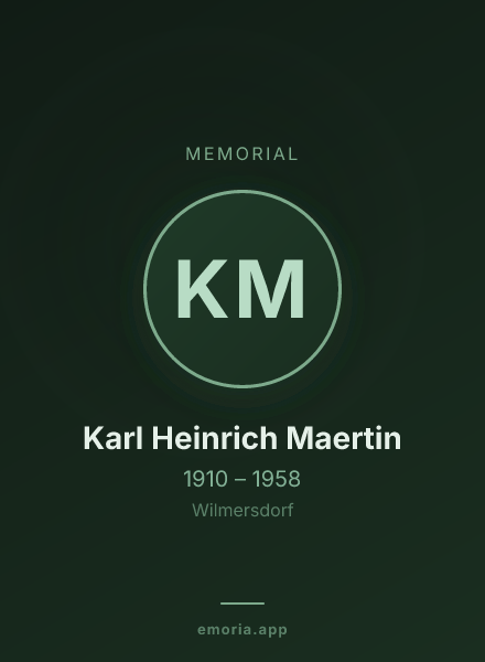 Memorial portrait of Karl Heinrich Maertin