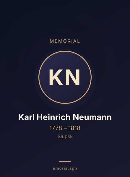 Memorial portrait of Karl Heinrich Neumann