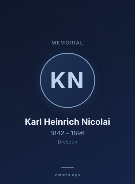 Memorial portrait of Karl Heinrich Nicolai