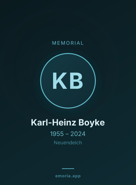 Memorial portrait of Karl-Heinz Boyke