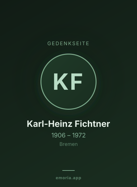 Gedenkportrait von Karl-Heinz Fichtner