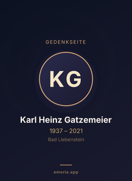 Gedenkportrait von Karl Heinz Gatzemeier