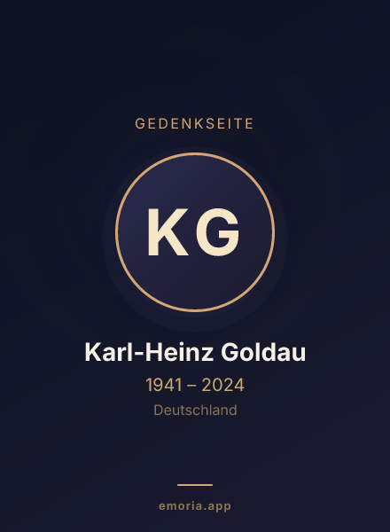 Gedenkportrait von Karl-Heinz Goldau