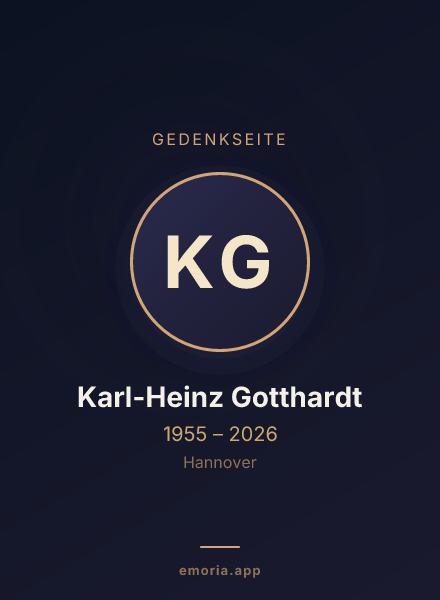 Gedenkportrait von Karl-Heinz Gotthardt