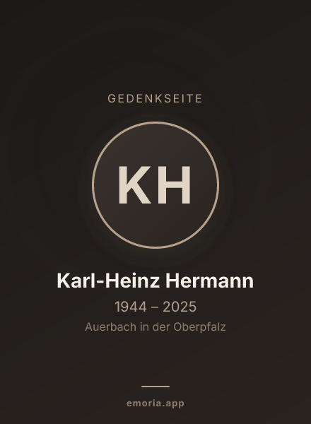 Gedenkportrait von Karl-Heinz Hermann