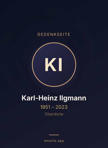 Gedenkportrait von Karl-Heinz Ilgmann