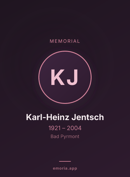 Memorial portrait of Karl-Heinz Jentsch
