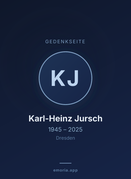 Gedenkportrait von Karl-Heinz Jursch