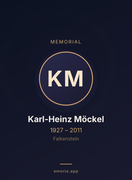 Memorial portrait of Karl-Heinz Möckel