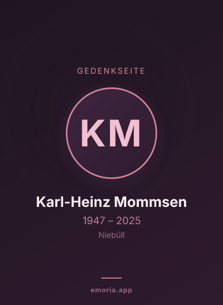 Gedenkportrait von Karl-Heinz Mommsen