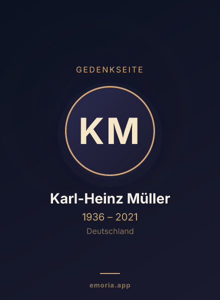 Gedenkportrait von Karl-Heinz Müller