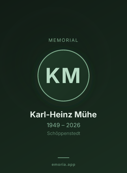 Memorial portrait of Karl-Heinz Mühe