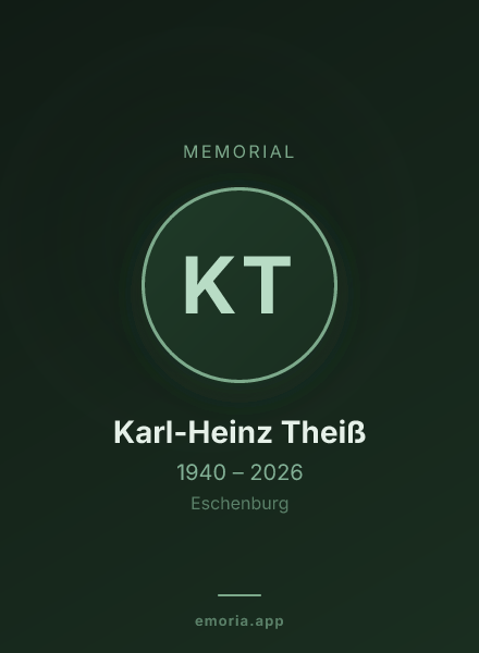 Memorial portrait of Karl-Heinz Theiß