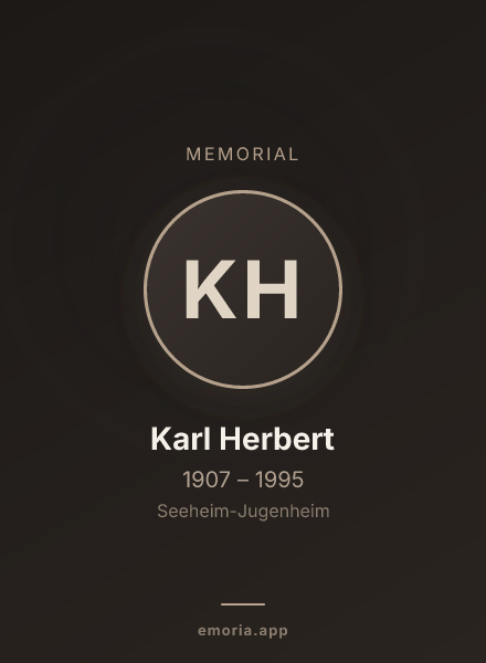Memorial portrait of Karl Herbert