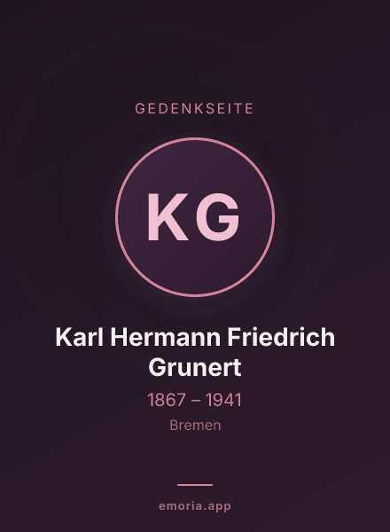 Gedenkportrait von Karl Hermann Friedrich Grunert