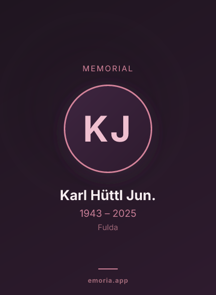 Memorial portrait of Karl Hüttl Jun.