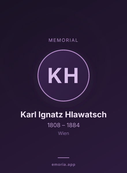 Memorial portrait of Karl Ignatz Hlawatsch