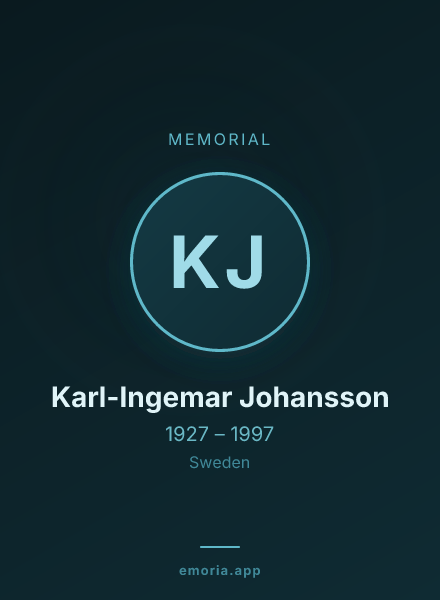 Memorial portrait of Karl-Ingemar Johansson