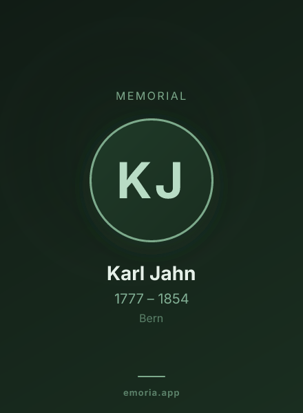Memorial portrait of Karl Jahn