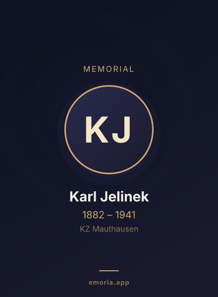 Memorial portrait of Karl Jelinek
