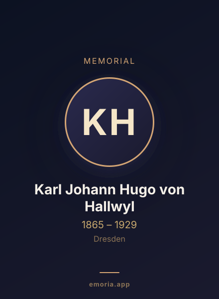 Memorial portrait of Karl Johann Hugo von Hallwyl