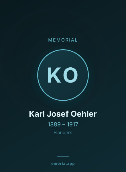 Memorial portrait of Karl Josef Oehler