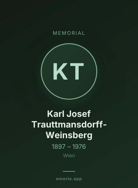 Memorial portrait of Karl Josef Trauttmansdorff-Weinsberg
