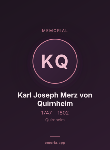 Memorial portrait of Karl Joseph Merz von Quirnheim
