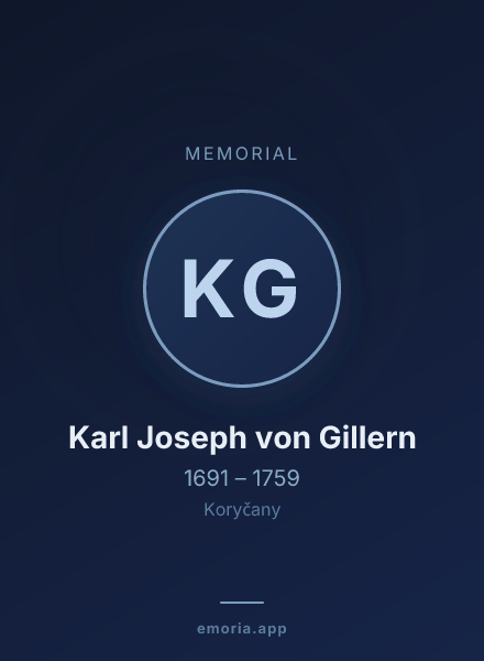 Memorial portrait of Karl Joseph von Gillern