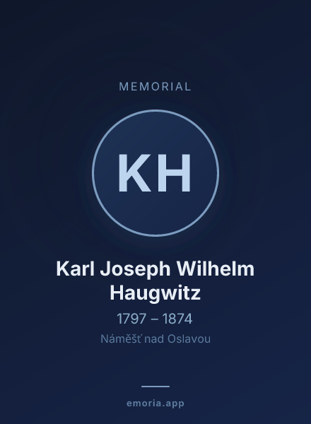 Memorial portrait of Karl Joseph Wilhelm Haugwitz
