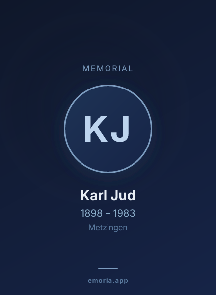 Memorial portrait of Karl Jud