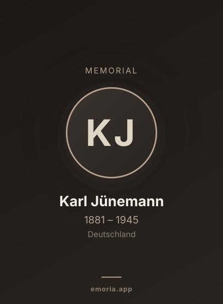 Memorial portrait of Karl Jünemann