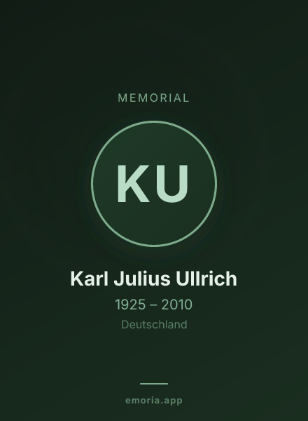 Memorial portrait of Karl Julius Ullrich
