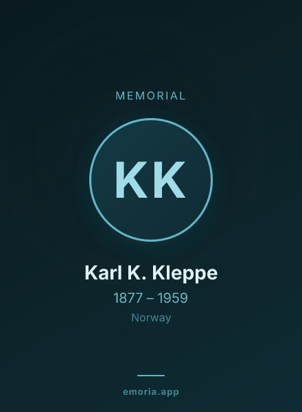 Memorial portrait of Karl K. Kleppe