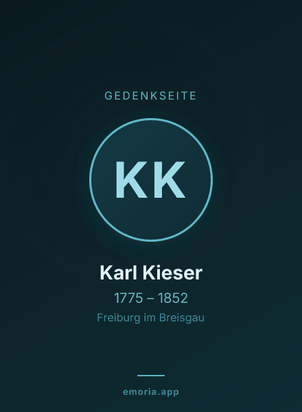 Gedenkportrait von Karl Kieser