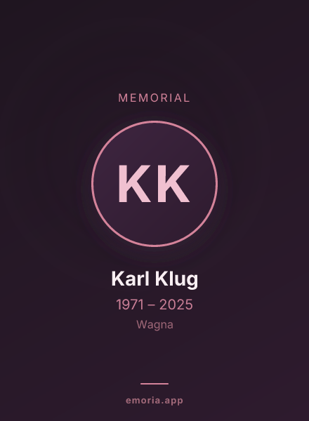 Memorial portrait of Karl Klug