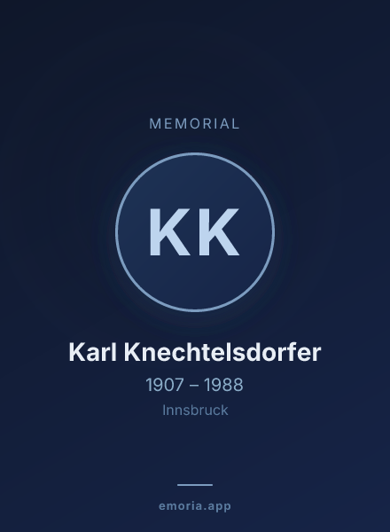 Memorial portrait of Karl Knechtelsdorfer