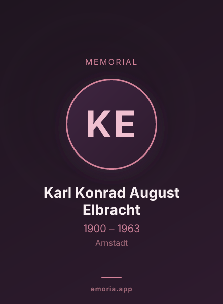 Memorial portrait of Karl Konrad August Elbracht