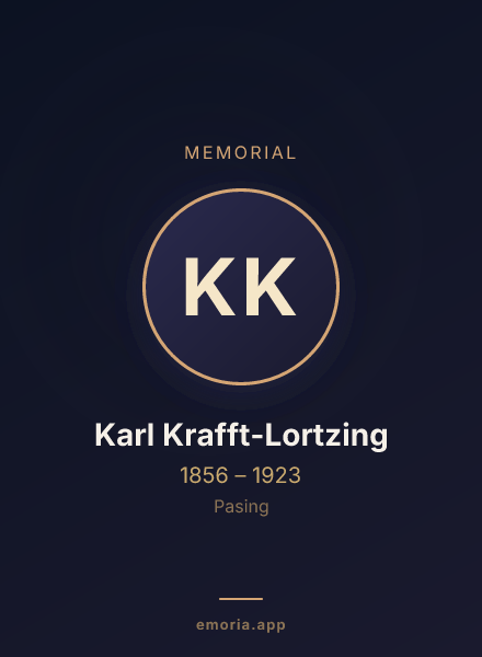 Memorial portrait of Karl Krafft-Lortzing