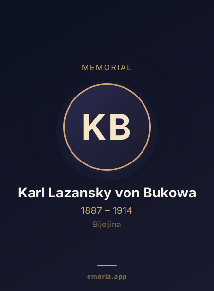 Memorial portrait of Karl Lazansky von Bukowa